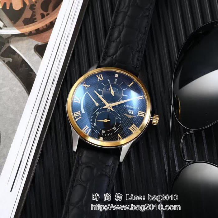LONGINES浪琴 高級藍寶石 機械男士腕表 WSS1948